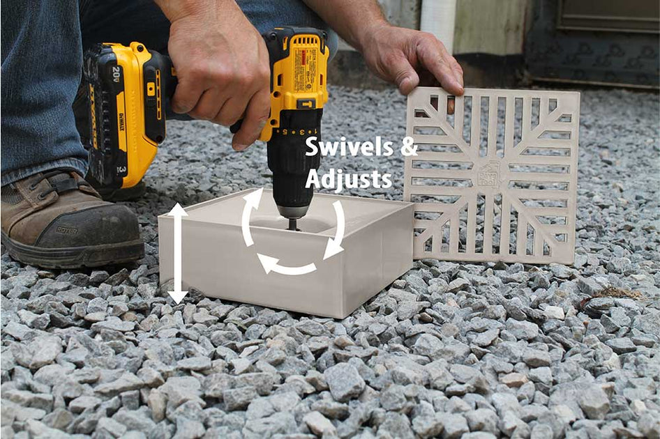 Plastic QuickEAdjustable Patio Drain Outdoor Patio Drain