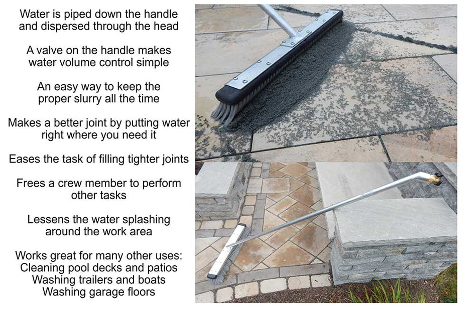 The Hydro Broom Tools to Apply EASYJoint Hardscape Broom
