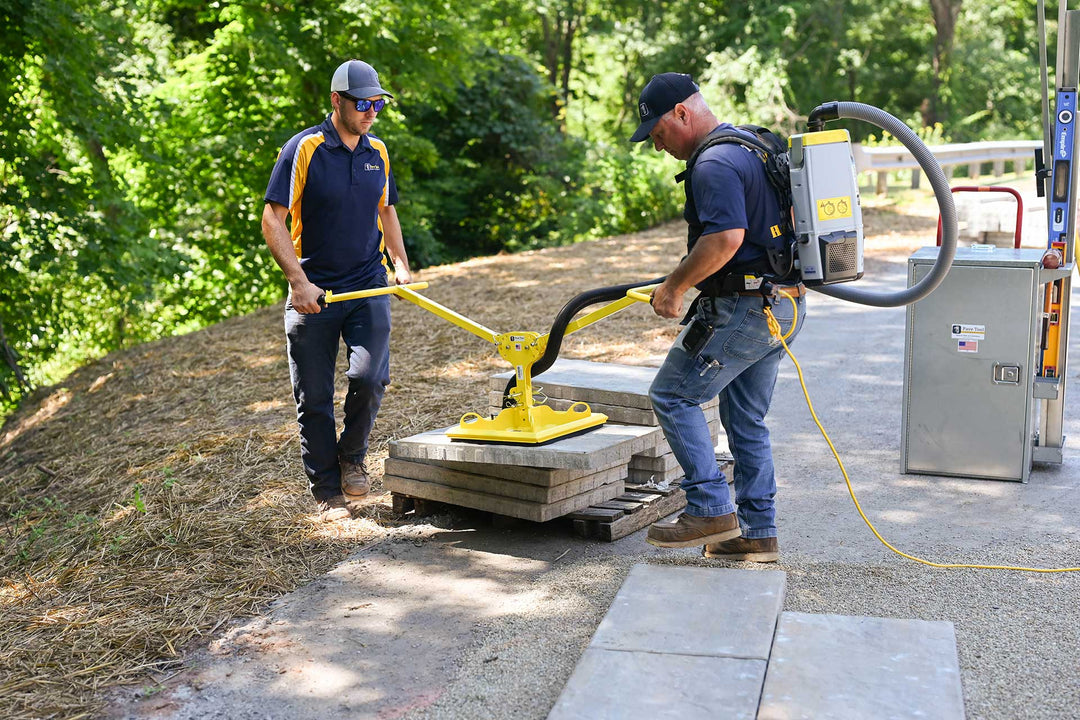 Hardscapers Advice to Lifting Large Slabs