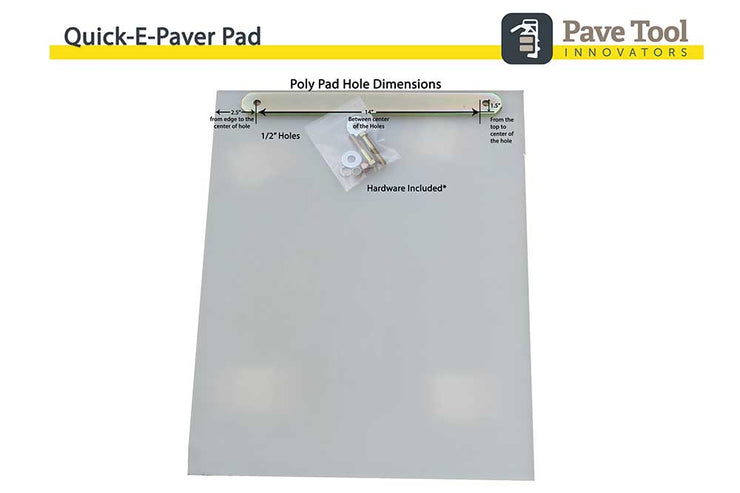 Quick-E-Paver Pad | Universal Plate Compactor Pad For Pavers