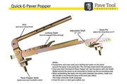 Quick-E-Paver Popper, Paver Remover, Paver Extractor