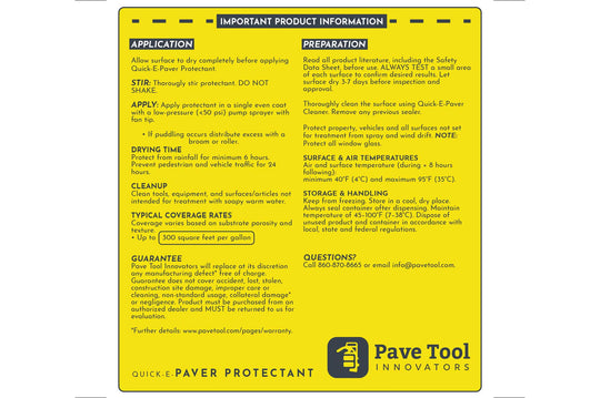 Quick-E-Paver Protectant (1 Gallon)