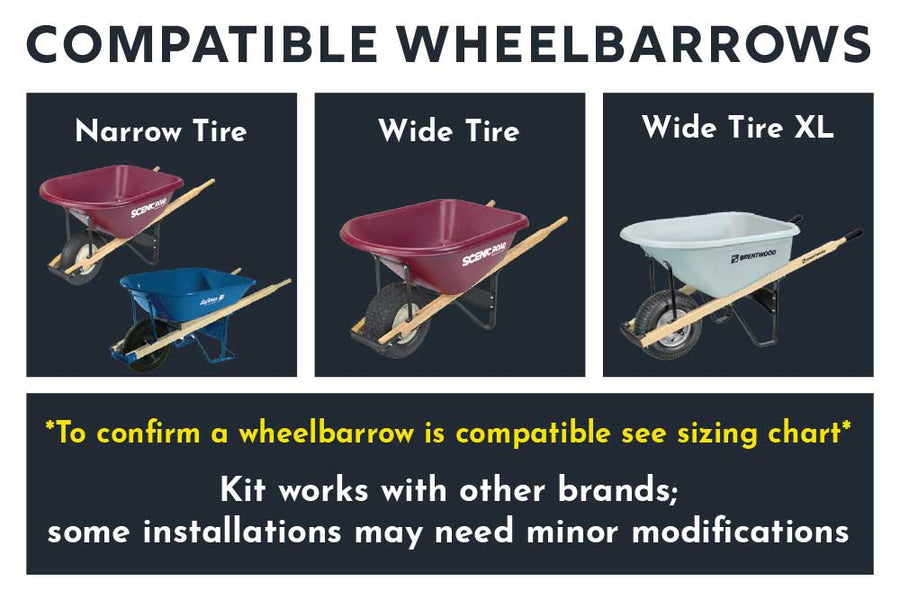 Power Wheelbarrow Kit | Electric Wheelbarrow Upgrade & Kit – Pave Tool ...
