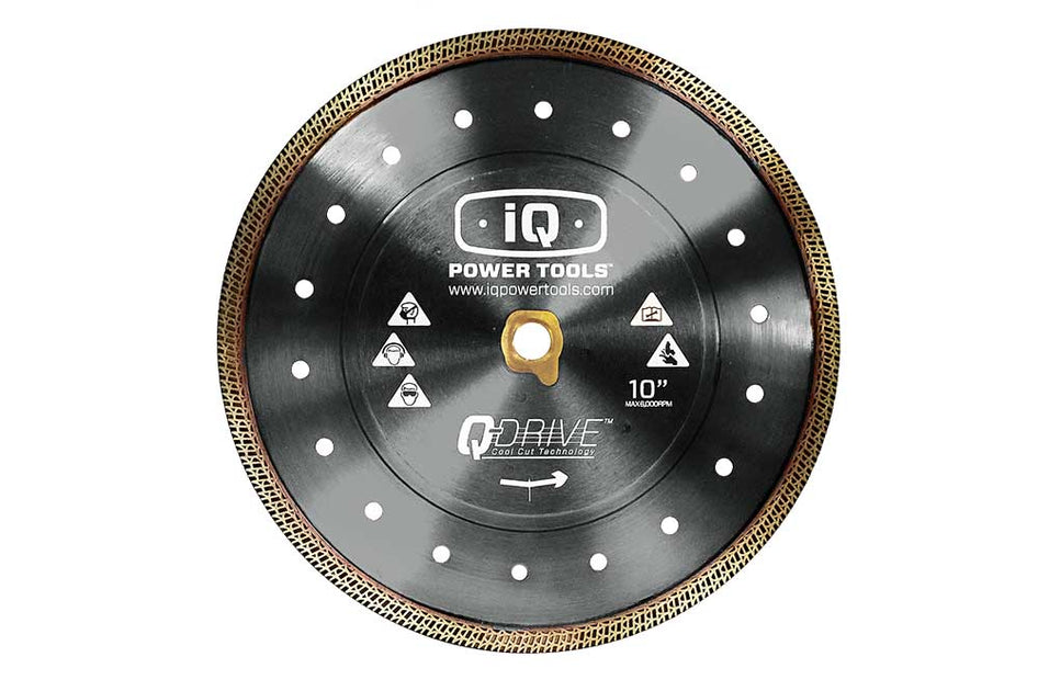 iQ TS244 DryCut Tile Saw 10" QDrive Grey Hard Materials Blade