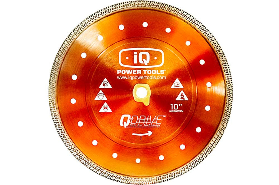 iQ TS244 DryCut Tile Saw 10" QDrive Combination Blade