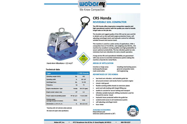 Weber Compaction Equipment | Compactor Machine for Paving