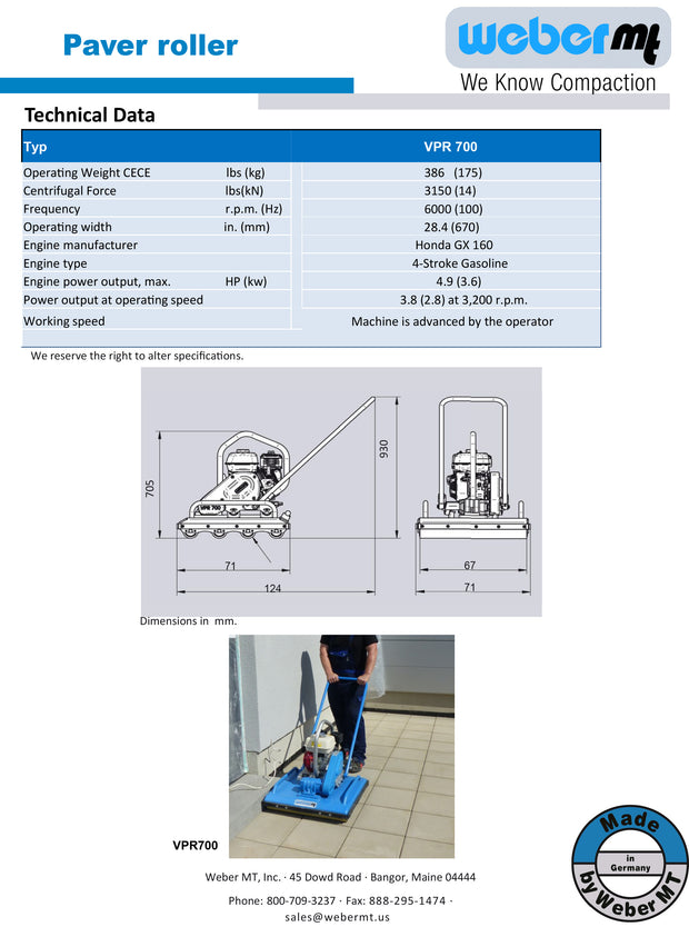 Weber Compaction Equipment | Compactor Machine for Paving