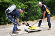 Vac Max Electric Ergo Assist Package for picking manufactured pavers, granite, bluestone, wet cast and natural stone