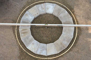 Radius Screed Rails recommended for a 4' fire pit or smaller